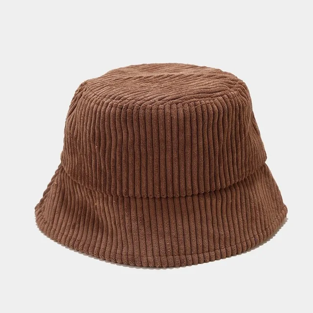 

2023 Spring Corduroy Bucket Hat Solid Color Women Men Fisherman Hat Hip Hip Cap Foldable