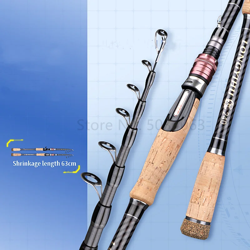 Телескопическая маленькая портативная удочка для путешествий забрасывания