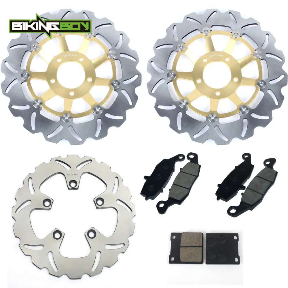 

BIKINGBOY для Suzuki Bandit GSF 600/S 00 01 02 03 04 GSX750F 98-02 SV 650 S 1999-2002 Передние и задние тормозные диски Диски Роторы Колодки