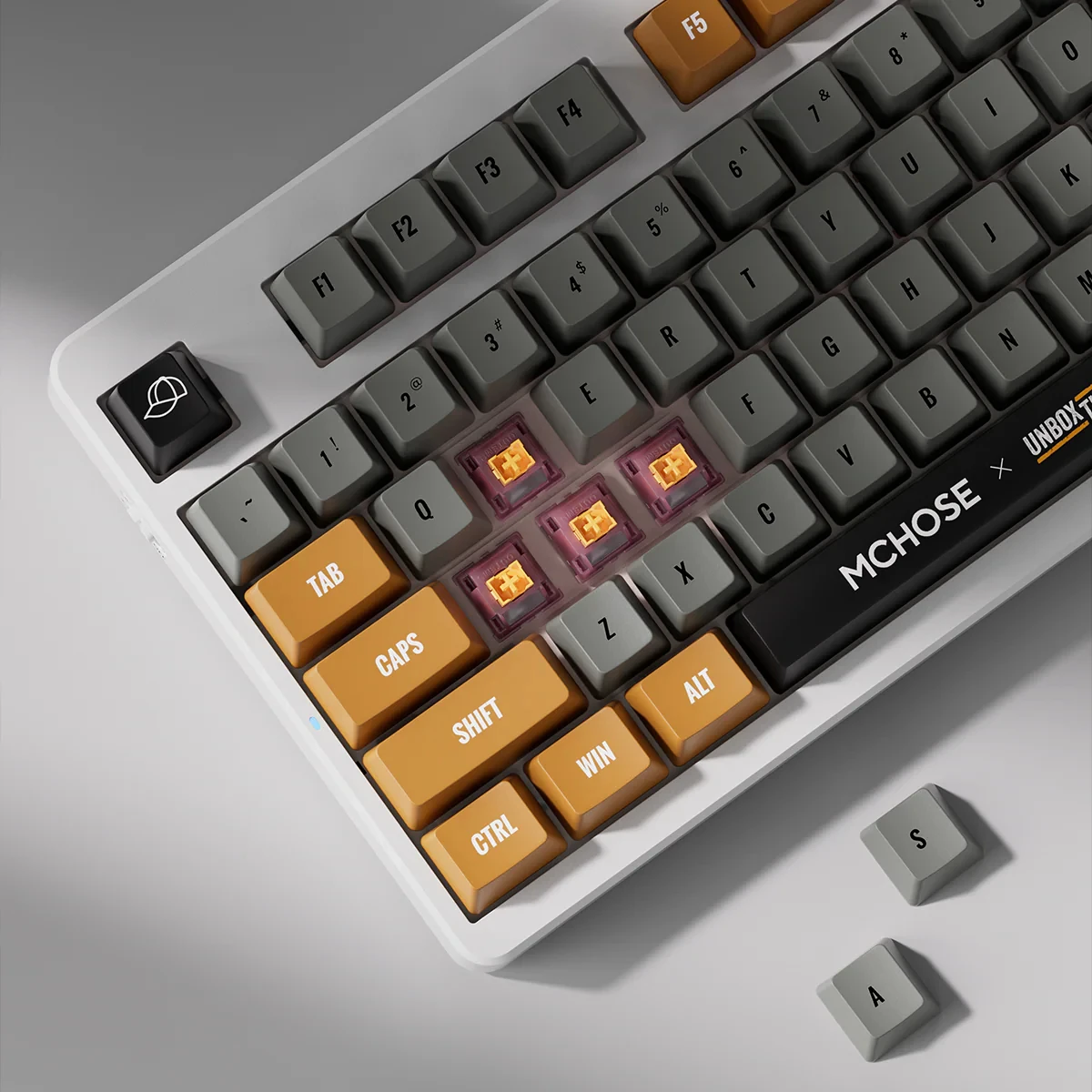 Фото MCHOSE x Unbox Therapy — механическая клавиатура UT98, беспроводная тихая офисная клавиатура, индивидуальная игровая бесшумная клавиатура с RGB-подсветкой №2