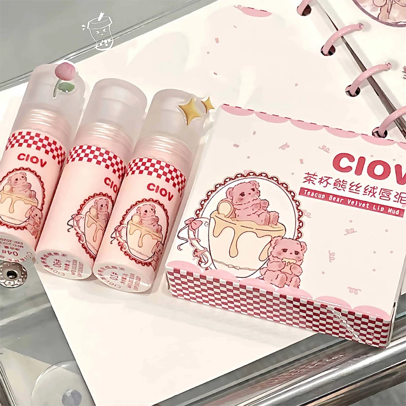 3 шт./набор водостойкая матовая губная помада