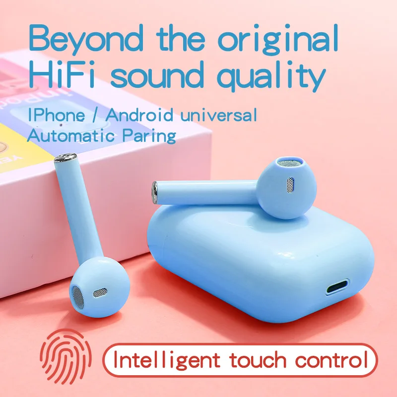 

Басовая гарнитура, беспроводные наушники, спортивные мини стерео наушники-вкладыши для Xiaomi Huawei Iphone, Bluetooth наушники для телефона