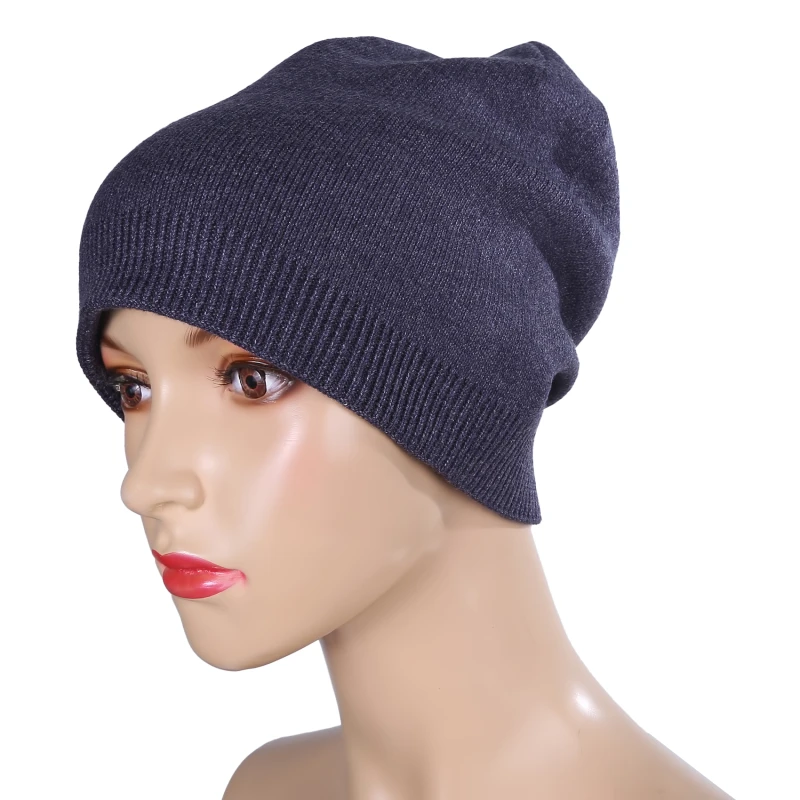 

6 Colors Unsex Autumn Winter Solid Color Cashmere Beanies Best Matched New Cashmere Man Woman Warm Skullies Hat