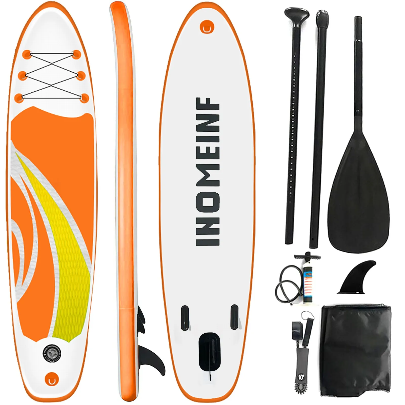 

New Arrival Inflatable SUP Board 10'6"x 30''x 6" ISUP Stand Paddle Water Sport Surfing Surfboard