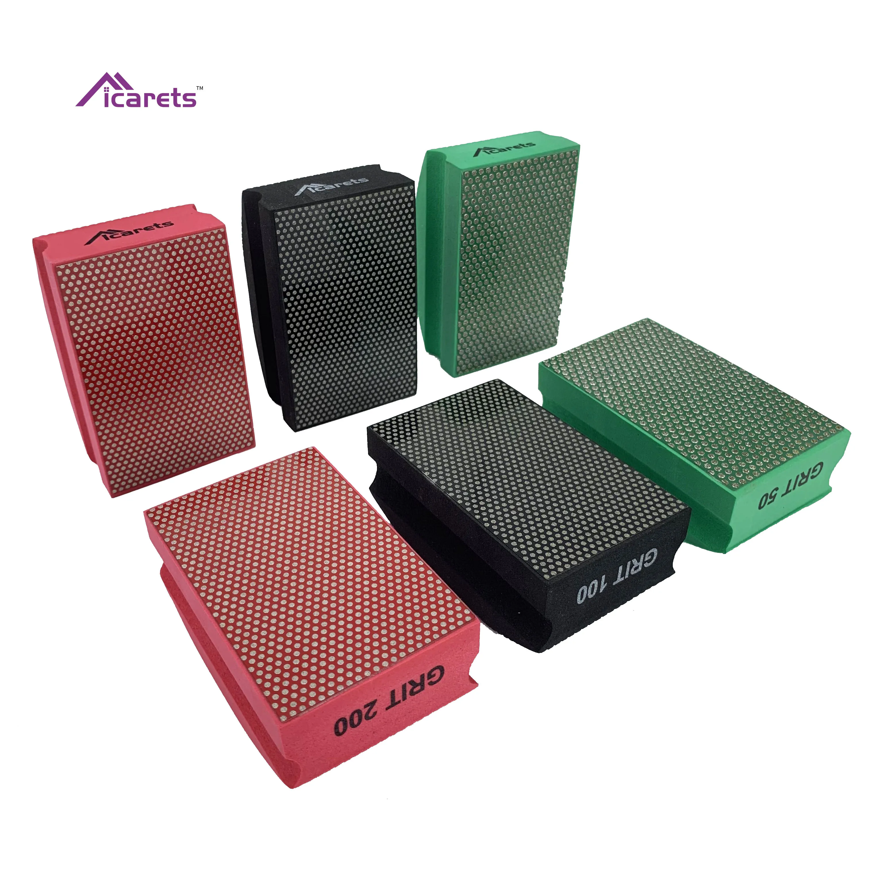 Алмазные полировальные колодки 95x55 мм, для плитки, стекла, мрамора, абразивная шлифовальная пена, ручной шлифовальный диск для керамики Procelain