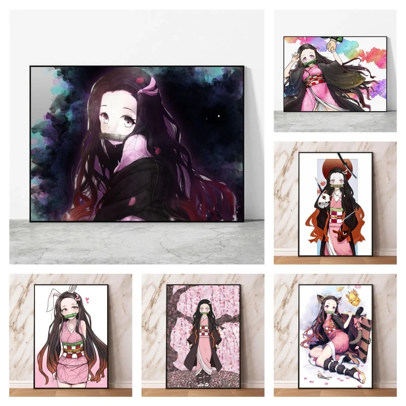 

Японское классическое аниме, рассекающий демонов, камадо незуко, мультяшный персонаж, картина, Декор, подарки, картины из комиксов, картина ...