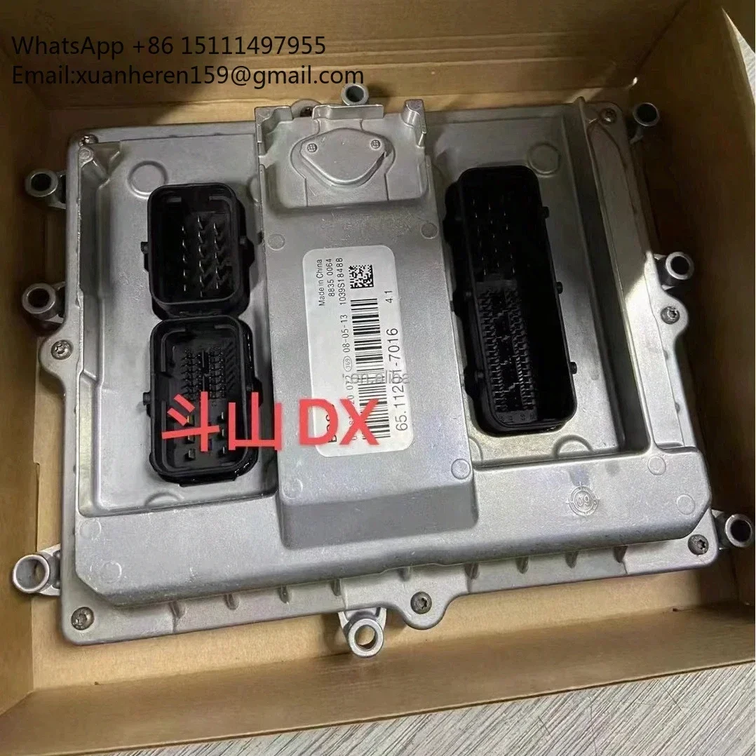 Фото Контроллер двигателя экскаватора DX330 DX340 DX350, блок управления ECU 65.11201-7016 0281020072 №3