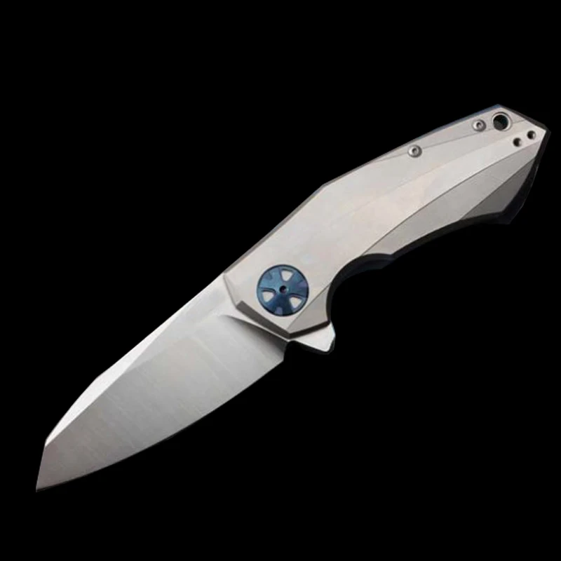 Складной Карманный Походный нож ZT0456 D2 Клинок рукоятка из титанового сплава