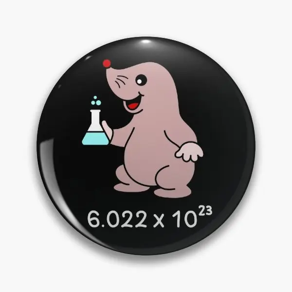 Симпатичный химик-родинка Авогадро с цифрами булавка мягкой кнопкой ювелирное