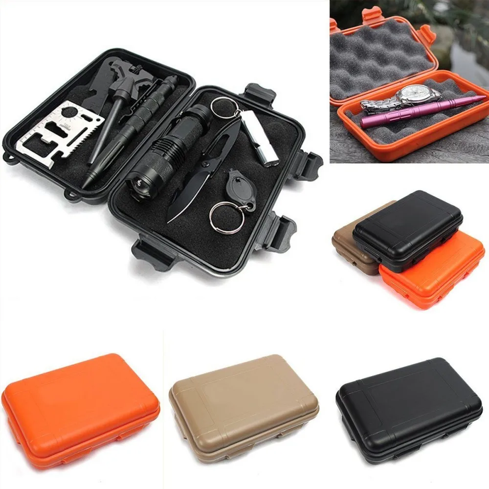 

Kayak Storage EDC Gear Waterproof Box Outdoor Camp Fish Trunk Airtight Container Carry Travel Seal Case Bushcraft Survive Kit