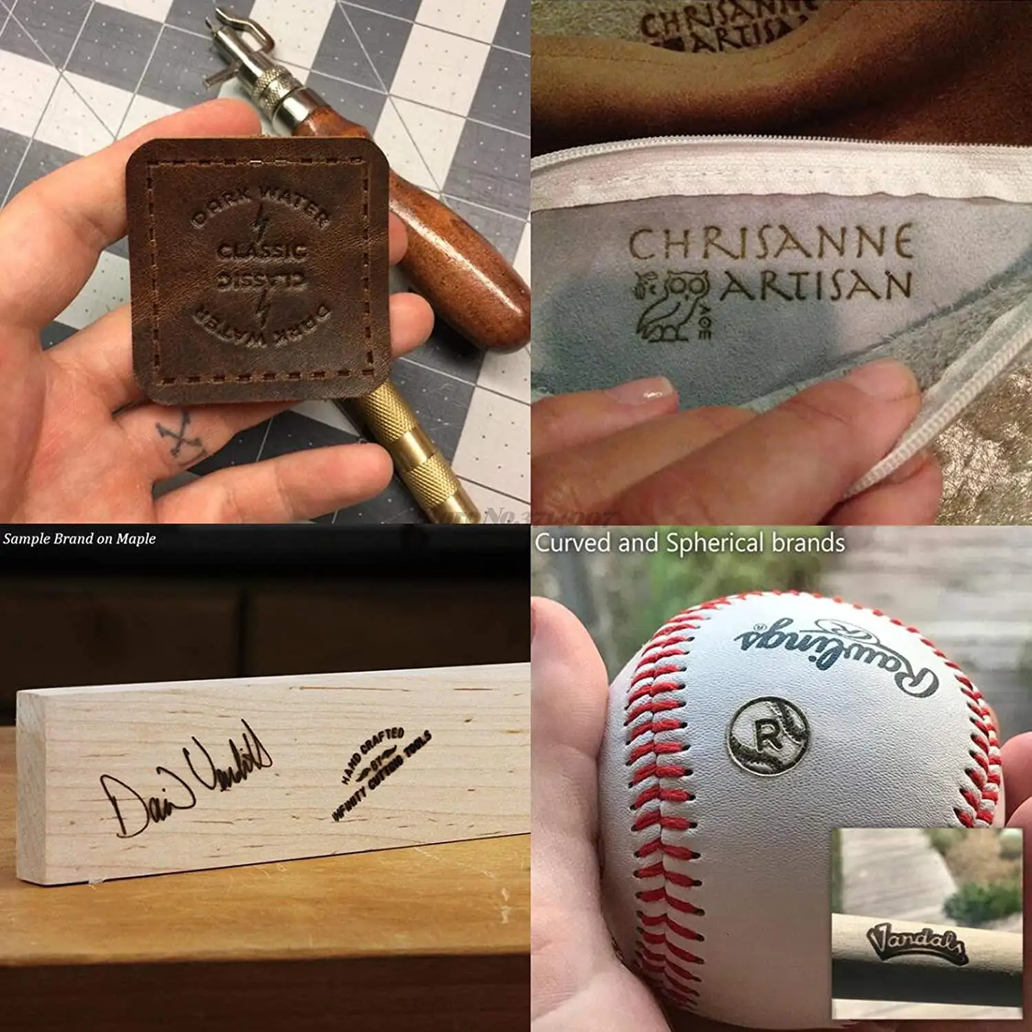 Electric Wood Burning Stamp Personalized DIY Custom Logo Branding Iron for Leather Self Making Machine Emboss | Дом и сад