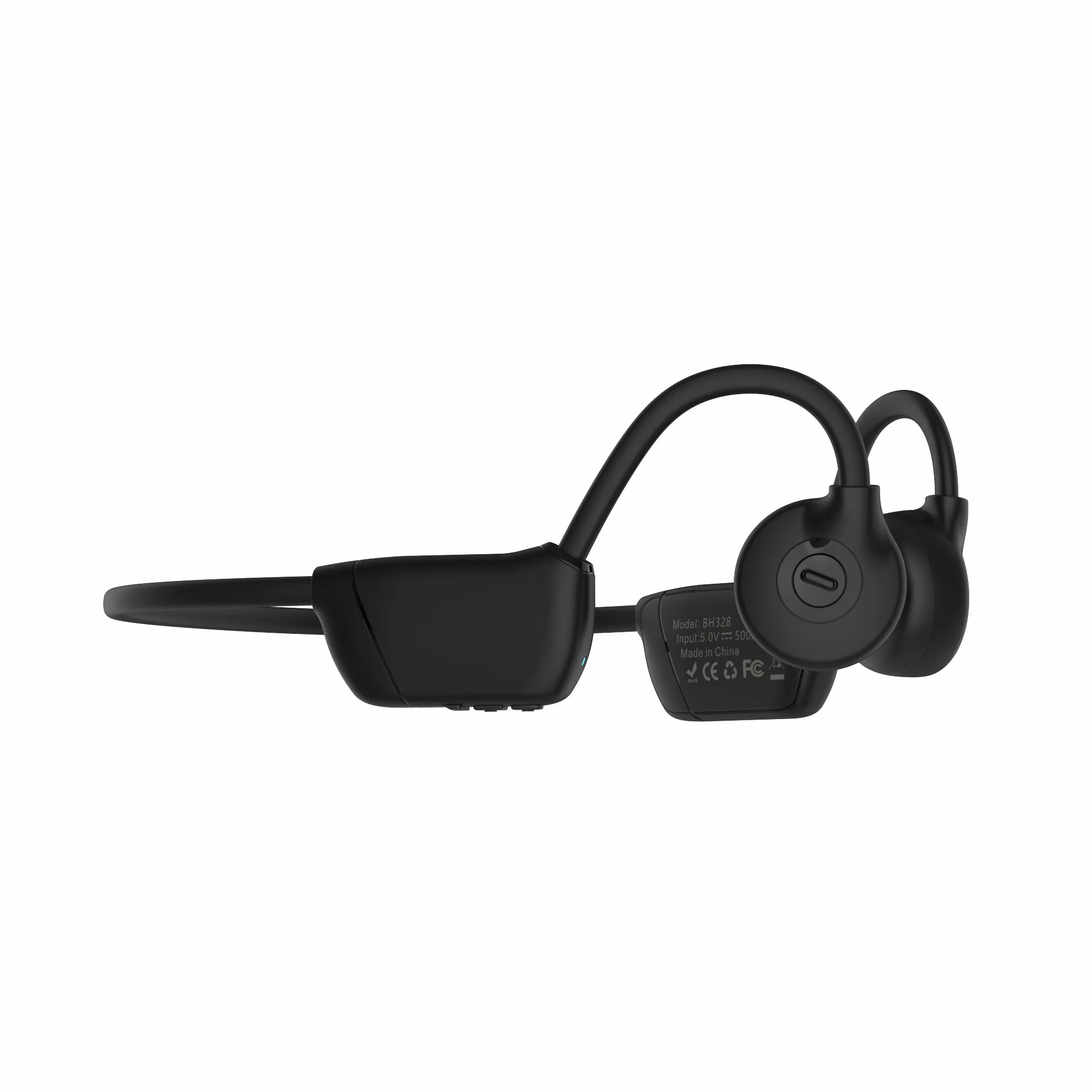 Беспроводные наушники BT5.3 с костной проводимостью BH328, водонепроницаемая гарнитура IPX6 для музыки, MP3, 32 ГБ, Hands-free, с микрофоном и быстрой зарядкой