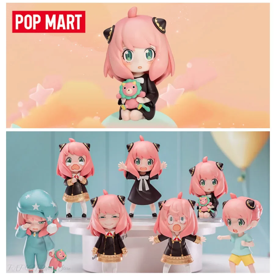 POP MART Spy X Family Anya Series Аниме Фигурка Угадай Сумка Орнамент Фигурки Домашний Декор