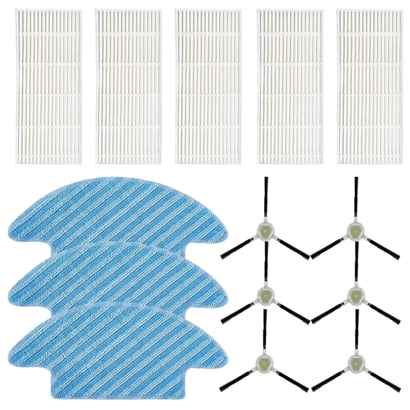 

Аксессуары для швабры Lefant M210 M210S M210B M213, сменные детали, 14 шт., боковые/края/щетки
