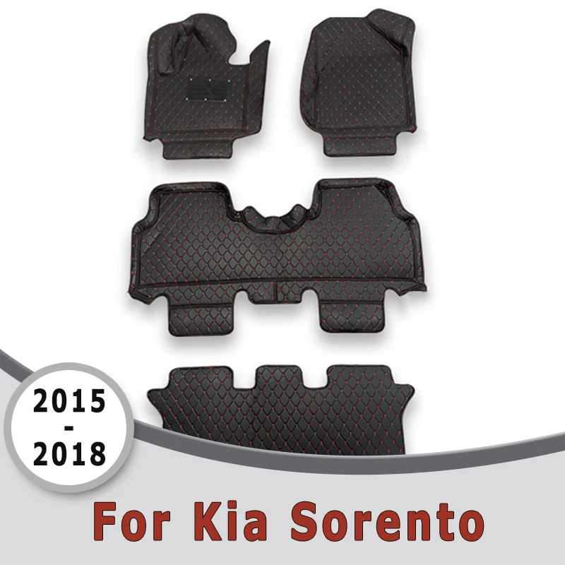 

Автомобильные коврики для Kia Sorento 2018 2017 2016 2015 (7 сидений), коврики, аксессуары для интерьера, коврики, автозапчасти, водонепроницаемые накладки для ног