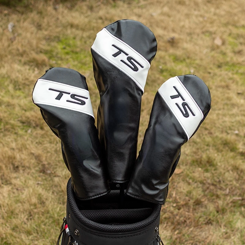 

Ts Golf Woods Headcovers Covers for Driver Fairway 135 Clubs Set Heads PU Leather Waterproof and Wear-resistant Unisex