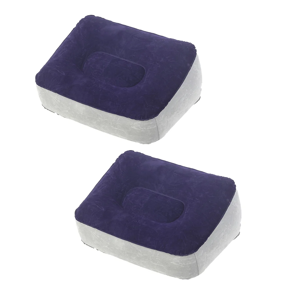 

Foot Rest Inflatable Pillow Travel Footrest Leg Cushion Airplane Stool Desk Feet Cushions Blow Ottoman Car Floor Mat Footstool