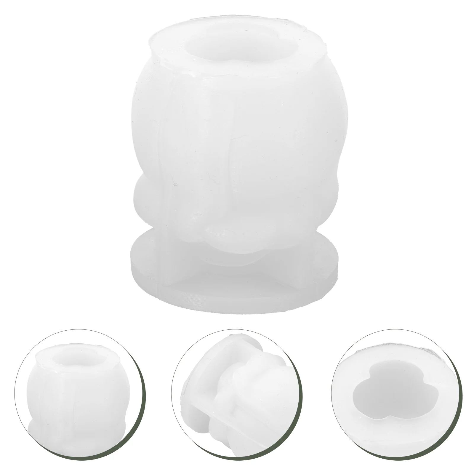 Molds Holder Silicone Mould Rose Making Concrete Flower Stick Soap Shaped Diy Resin Tealightfor Scented