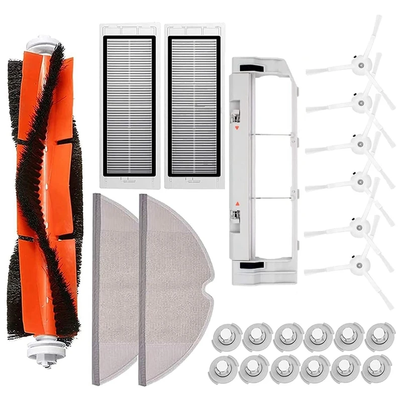 

Запчасти для пылесоса Xiaomi Roborock S55 S50 S51 S5 S6, основная боковая щетка, фильтр НЕРА, насадки для швабры