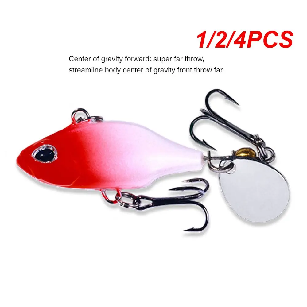 

1/2/4PCS Rotating VIB Vibration Bait Spinner Spoon Fishing Lures 5.2cm 8.8g Jigs Trout Winter Fishing Hard Baits Tackle Pesca