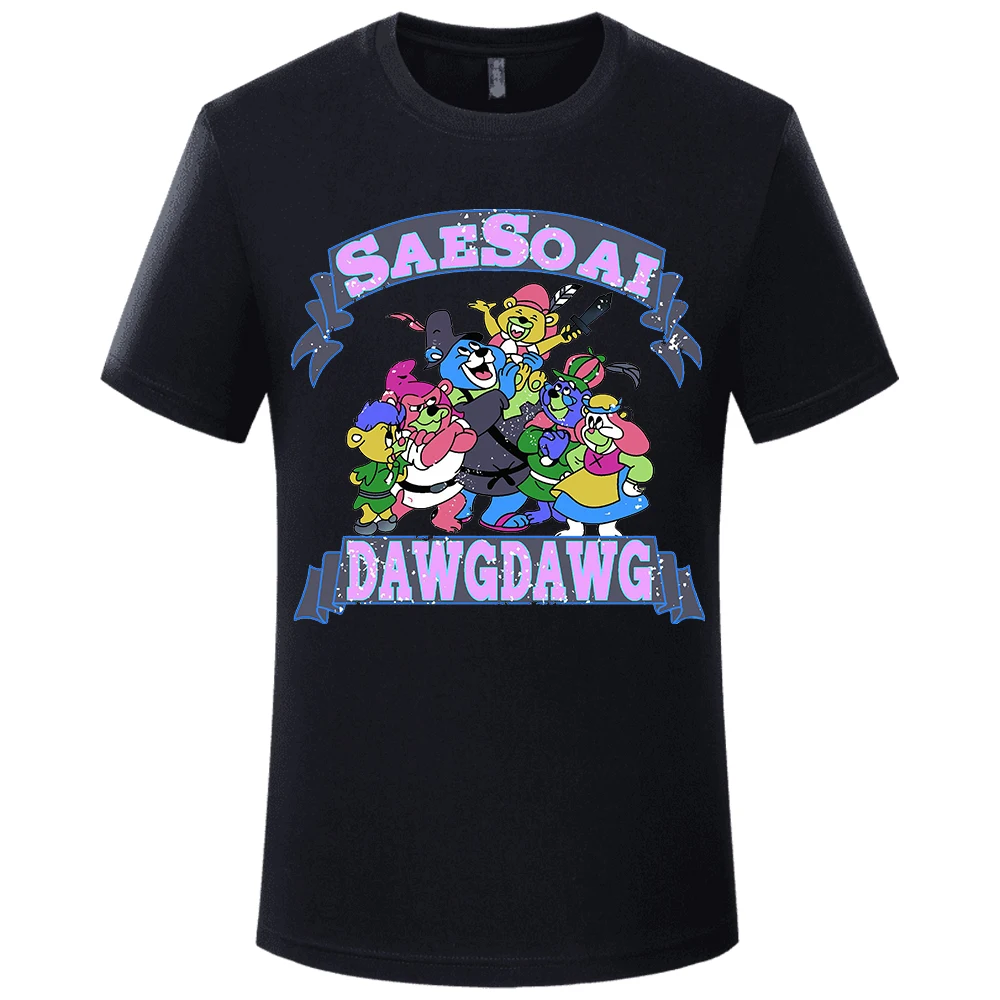 

SAESOAI DAWGDAWG Summer ​Cotton Men's T-shirt Short Sleeve Men Short Sleeve Printed T Shirt Top Tshirt Clothing Free Shipping