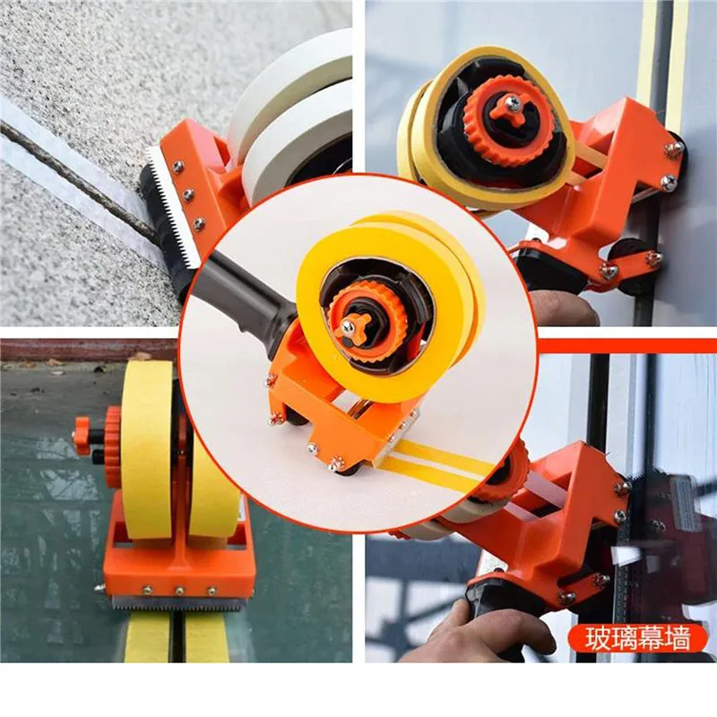 

Beauty Seam Tape Pasting Tool Curtain Wall Floor Tile Glass Textured Paper Bonding Machine Linear Guide Mark Construction Tools