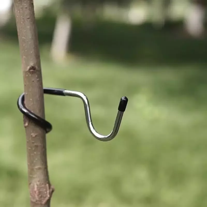 

Camping Tent Clip Moveable Storage Light Pole Stainless Steel Hook Equipment Hanging Steel S Hooks Camping Accesorios
