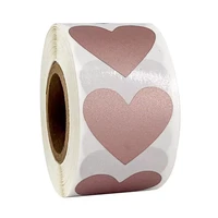 300pcsroll heart shaped labels ticket wedding portable for scrapbook scratch off stickers lottery raffle stationery activity