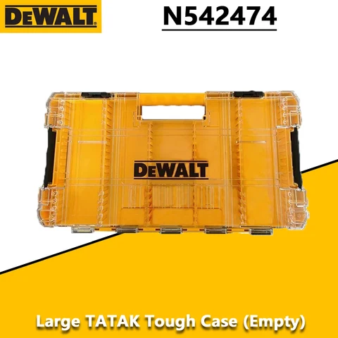 DEWALT N 542474   Большой прочный чехол, отвертка, штабелируемая комбинированная коробка для бит, ящик для хранения деталей, аксессуары для ручных инструментов