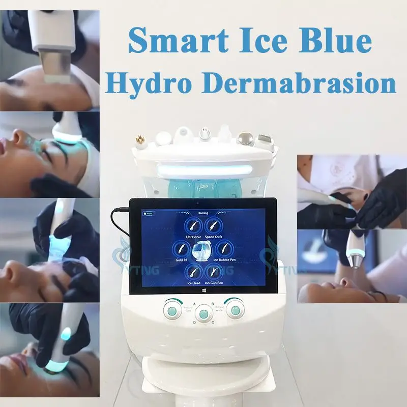 

7in1 H2O2 Hydra Dermabrasion Beauty Equipment RF Bio lift Spa Facial Machine Hydro Microdermabrasion Water Aqua Peel Cold Hammer