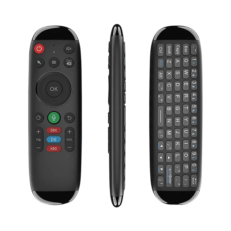Фото ABAC-M6 Smart Flying Air Mouse, беспроводная клавиатура, мышь, мини-голосовой пульт дистанционного управления с подсветкой для Android, ноутбука, ТВ-приставки №1