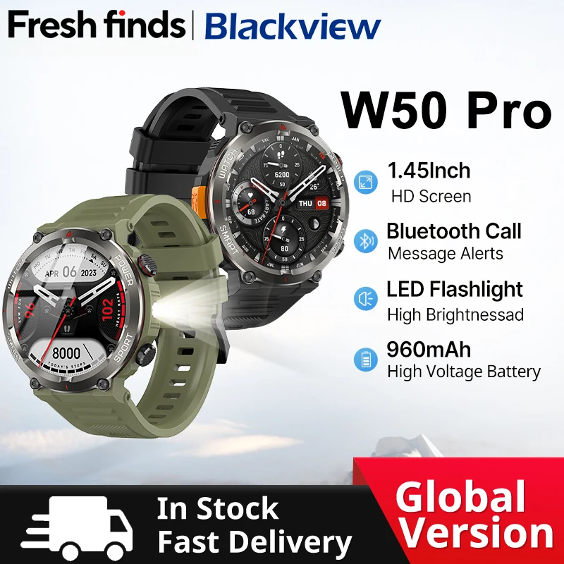 Blackview W50 Pro умные часы черные