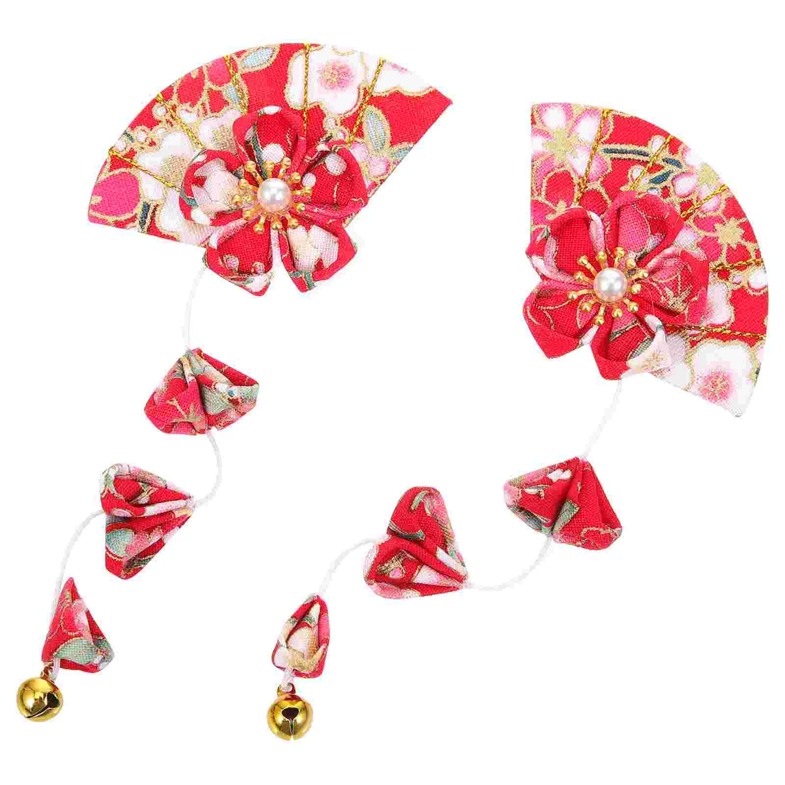 

Women Hair Accessories Kimono Headdress Japanese Style Bell Hairpin Girls Accessory Headpiece Barrette Flower Tassel Trim