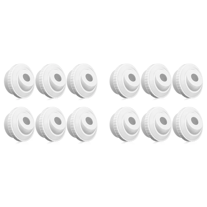 

12Pcs 3/4 Inch Pool Jet Nozzles SP1419D Flow Inlet Fitting Opening Water Directional Pool Return Fittings