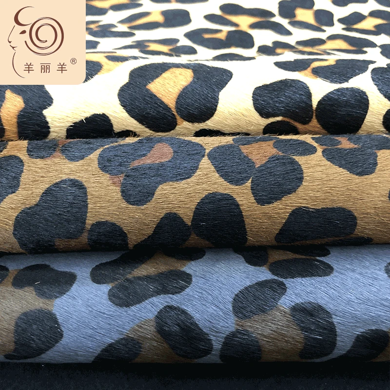 

The New Leopard Cow Fur for Bags Printed The Whole Piece Cowhide Leather True Fur Clothing Horse Wholesale DIY APPAREL SEWING