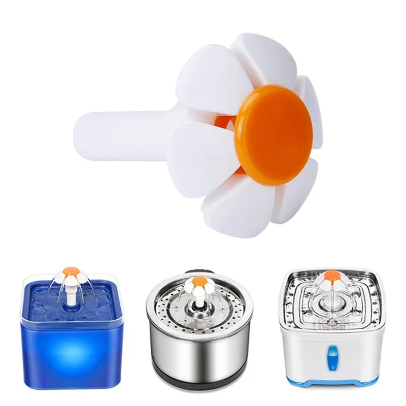 

1Pc Cat Fountain Replacement Flower Nozzle Head for Dogs Round Cubic Stainless Steel Top Water Dispenser New