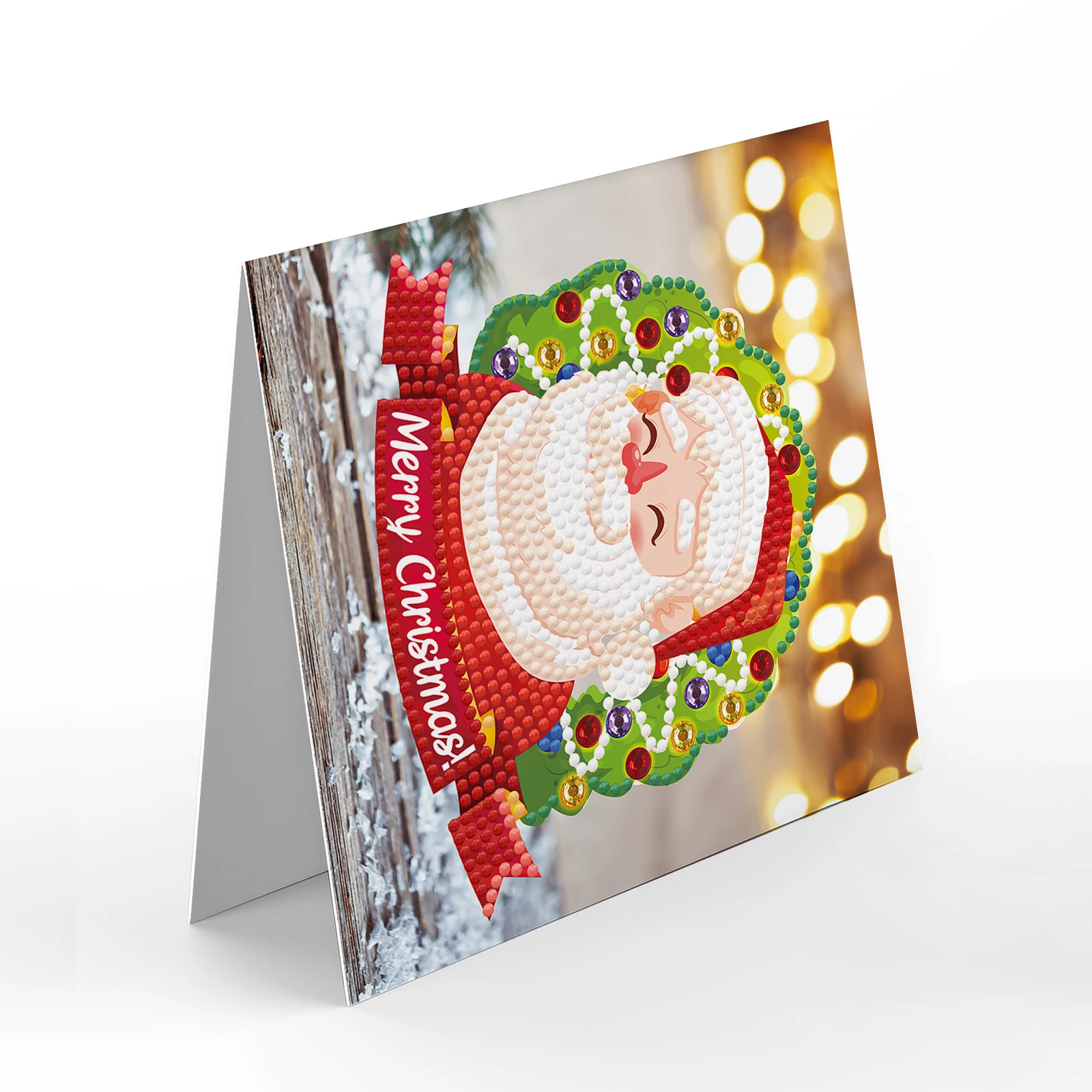 8/12pcs/Set Christmas DIY Diamond Painting Greeting Cards 5D Cartoon Postcards Kids Festival Embroidery Greet Card Handmade Gift - купить по