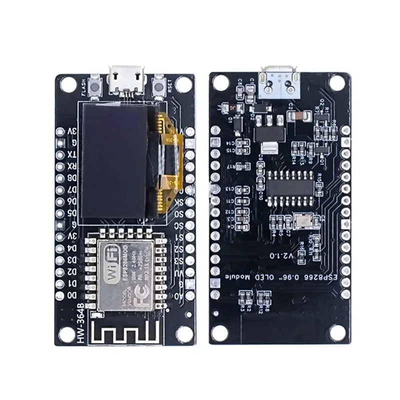 Фото Плата разработки NodeMCU ESP8266 V3 с 0,96-дюймовым OLED-дисплеем CH340 ESP-12F WiFi-модулем TYPE-C USB для Arduino/Micropython №4