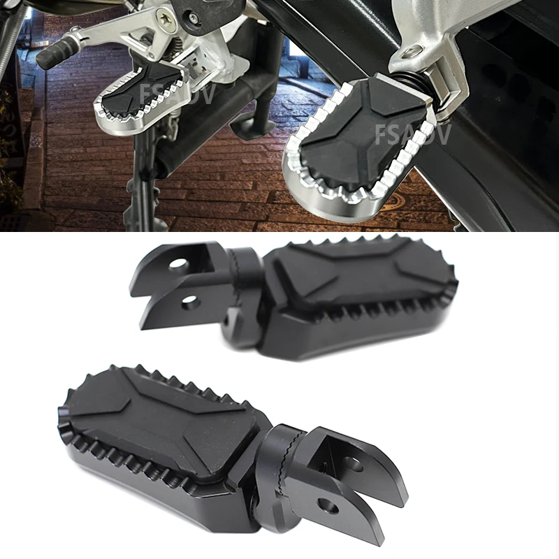 Фото Для BMW R1250GS R1200GS LC R 1200 GS R 1250 GS 1250GS 2014-2023 2022 передняя и задняя подставка для ног, удлинитель подставки для педали №1