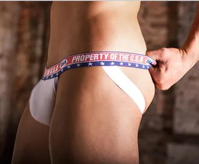 Трусы-стринги мужские хлопковые стринги ракушка с карманом для геев сексуальное