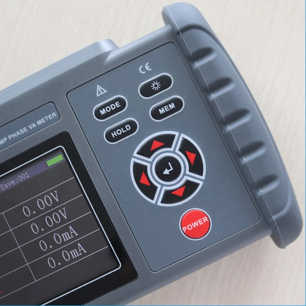 FR2010E + FR2010 умный двойной зажим фазовый вольтметр напряжение ток коэффициент