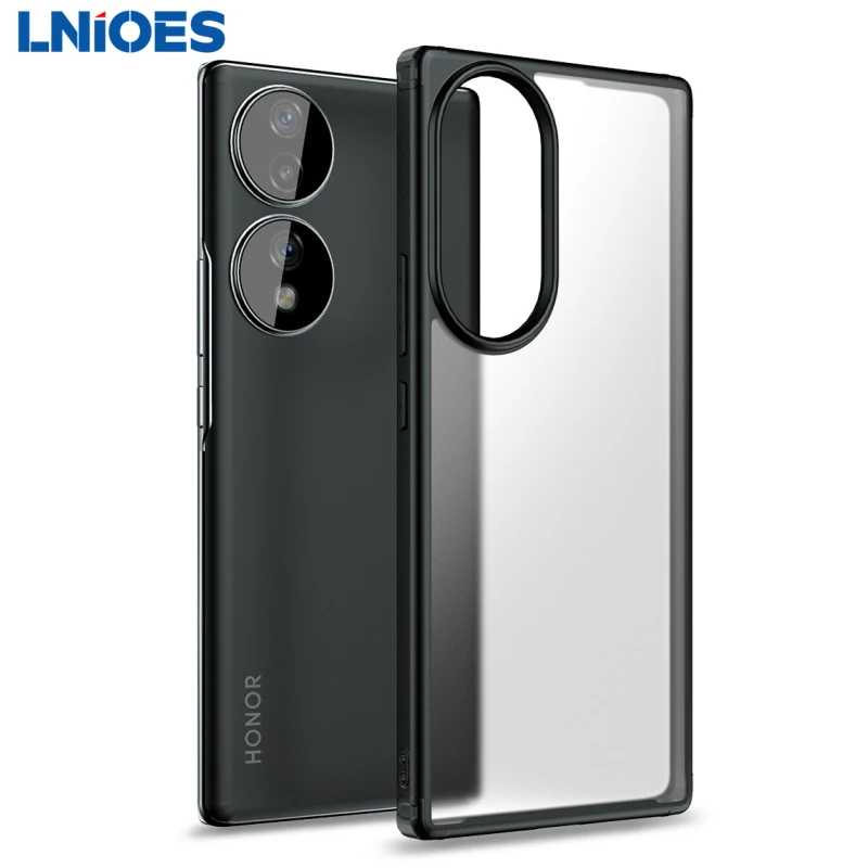 

for Honor 70 Case Frosted Matte Translucent Skin-friendly Back PC TPU Hybrid Case Shockproof Armor Cover for Honor 70 Pro Case