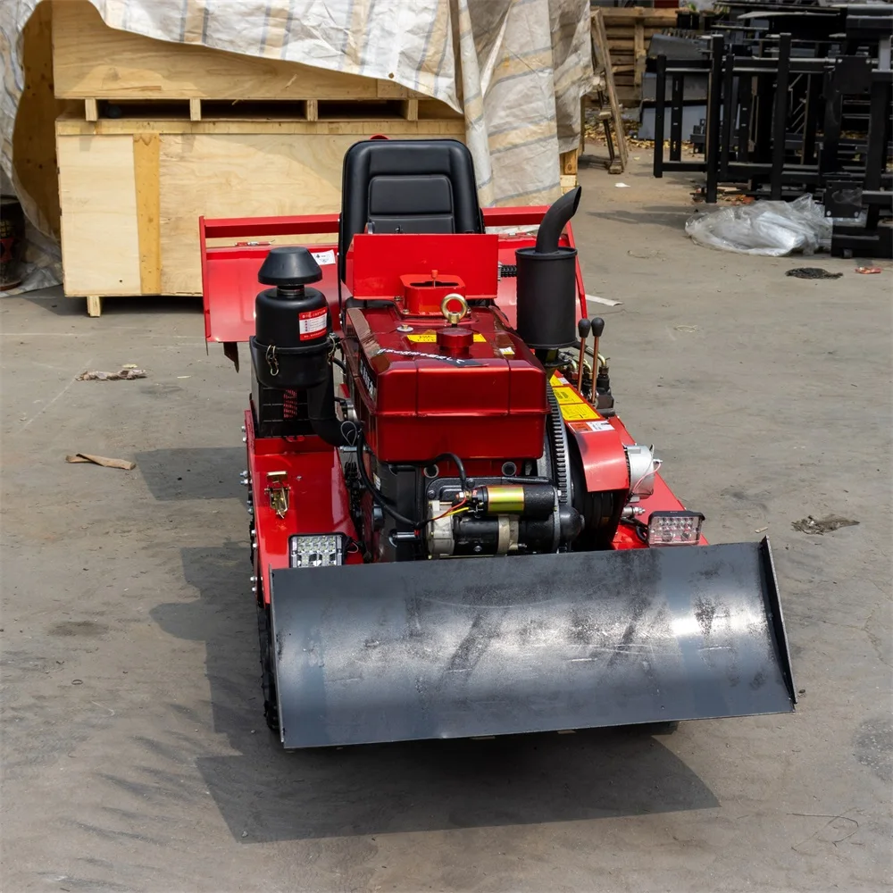 Садовый сельскохозяйственный роторный культиватор Гусеничный Силовой