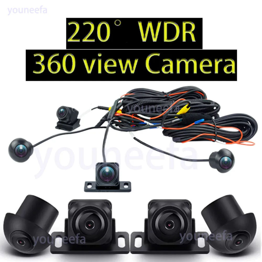 220° wide angle 1080p 720p WDR light automatic balance technology car 360view camera imaging system driving recorder reversing i
