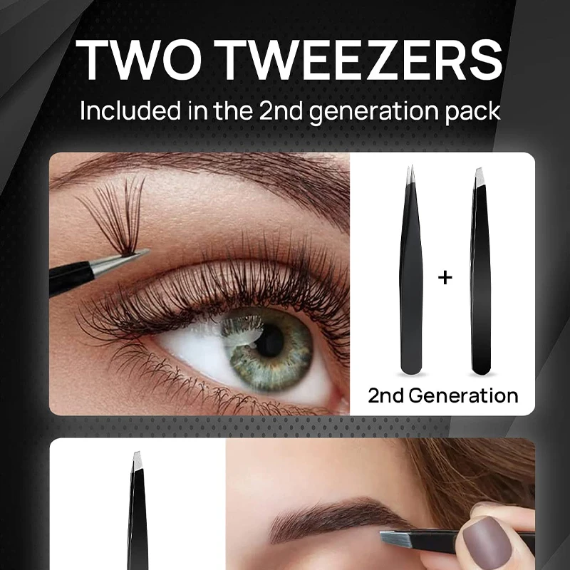 Набор для ухода за бровями со увеличительным зеркалом и пинцетом