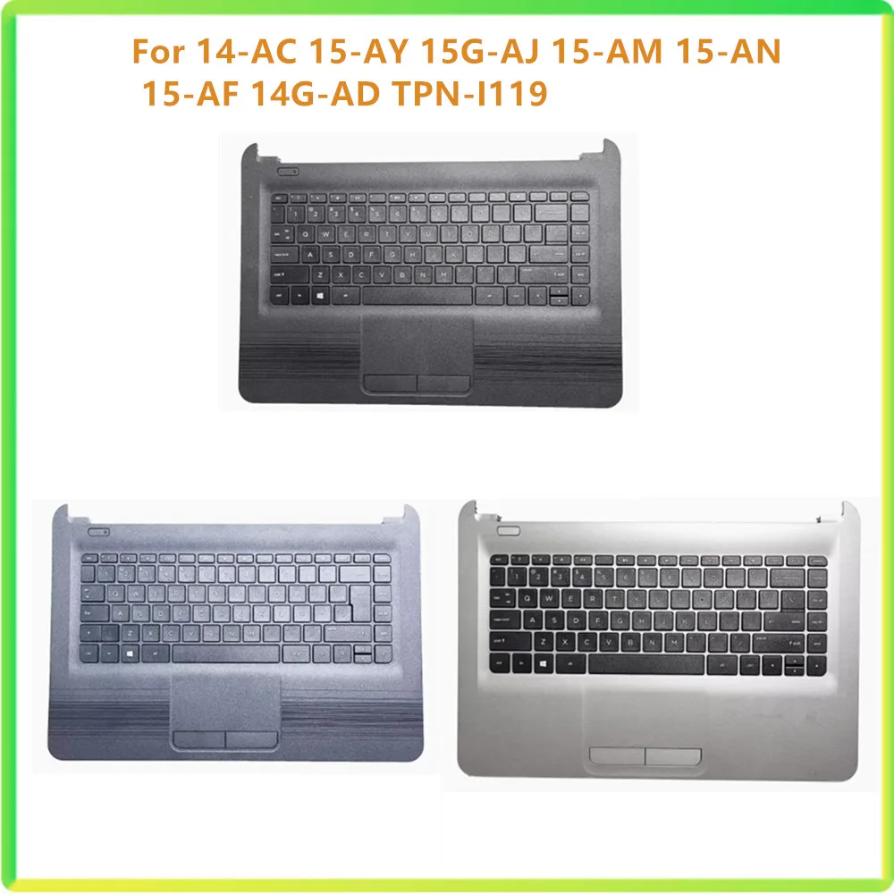 Новый верхний чехол для ноутбука верхняя крышка с упором рук и клавиатурой HP 14-AC