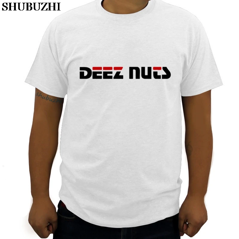 

Deez Nuts Fitted Cotton Poly T-Shirt summer luxury shubuzhi brand t-shirt new men 3d tshirt euro size