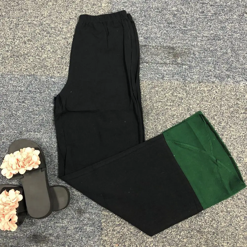 

Casual Pants Mid-Rise Women Bloomers Oversized Wide Leg Lady Long Pants