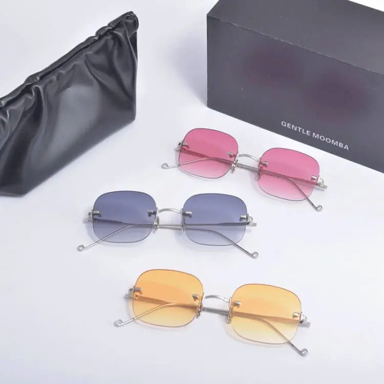 

Нежные роскошные женские и мужские очки без оправы, поляризационные линзы из ацетата MONSTER UV400, солнцезащитные очки для женщин с оригинальной коробкой