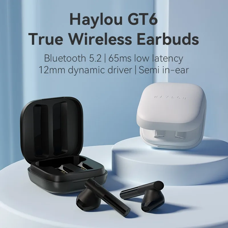 

TWS-наушники Haylou GT6 с поддержкой Bluetooth 5,2 и защитой от воды